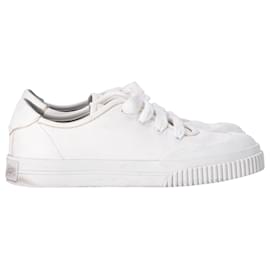 Loro Piana-Loro Piana Riverhead Low-Top-Sneakers aus weißem Leder-Weiß