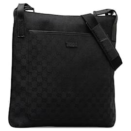 Gucci-Bolso bandolera de lona Gucci GG Bolso de hombro de lona 122791 en buen estado-Otro