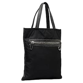 Prada-Prada Tessuto Vertical Tote Bag Canvas Tote Bag in Good condition-Other