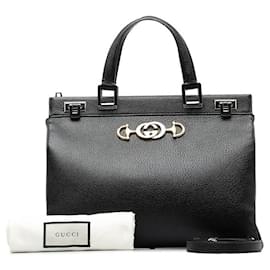 Gucci-Gucci Leder Zumi Medium Tote Bag Leder Schultertasche 564714.0 In sehr gutem Zustand-Andere