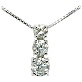 & Other Stories-Other 18K Cube Diamond Necklace  Metal Necklace in Excellent condition-Other