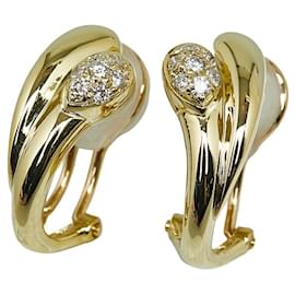 & Other Stories-Other 18K Diamond Clip On Earrings Metal Earrings in Excellent condition-Other
