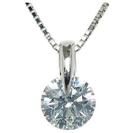 & Other Stories-Other Platinum Diamond Necklace Metal Necklace in Excellent condition-Other