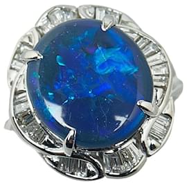 & Other Stories-Other Platinum Opal Ring  Metal Ring in Excellent condition-Other