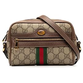 Gucci-Gucci GG Supreme Ophidia Crossbody Bag  Canvas Shoulder Bag 517350 in good condition-Other