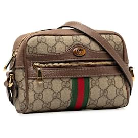 Gucci-Gucci GG Supreme Ophidia Crossbody Bag  Canvas Shoulder Bag 517350 in good condition-Other