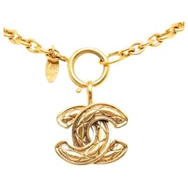 Chanel-Collana a catena Chanel CC Matelasse Collana in metallo in buone condizioni-Altro