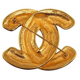 Chanel-Chanel CC Matelasse Brooch  Metal Brooch in Good condition-Other