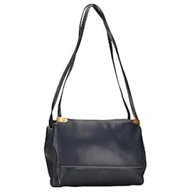 Loewe-Loewe Vintage Leather Anagram Shoulder Bag  Leather Shoulder Bag in Good condition-Other