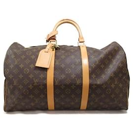 Louis Vuitton-Louis Vuitton Keepall 50 Bolsa de viaje de lona M41426 en buen estado-Otro