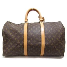 Louis Vuitton-Louis Vuitton Keepall 50 Bolsa de viaje de lona M41426 en buen estado-Otro
