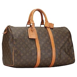 Louis Vuitton-Louis Vuitton Keepall 45 Canvas Travel Bag M41428 in fair condition-Other