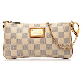 Louis Vuitton-Louis Vuitton Pochette Milla MM Canvas Handbag N60027 in good condition-Other