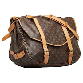 Louis Vuitton-Louis Vuitton Saumur 43 Canvas Shoulder Bag M42252 in good condition-Other