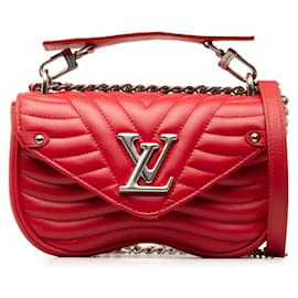 Louis Vuitton-Louis Vuitton New Wave Chain Bag PM Leather Shoulder Bag M51930 in excellent condition-Other