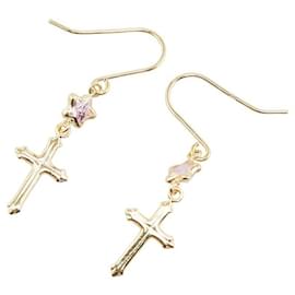 & Other Stories-Other 18K Cross Dangle Earrings Metal Earrings in Good condition-Other
