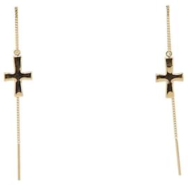 & Other Stories-Other 18K Cross Dangle Earrings Metal Earrings in Excellent condition-Other
