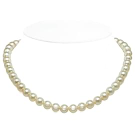 & Other Stories-LuxUness Silver Pearl Neclace  Metal Necklace in Excellent condition-Silvery