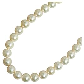 & Other Stories-LuxUness Silver Pearl Neclace  Metal Necklace in Excellent condition-Silvery