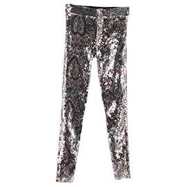 Isabel Marant Odizo Sequined Pants in Silver Polyester Silvery Metallic