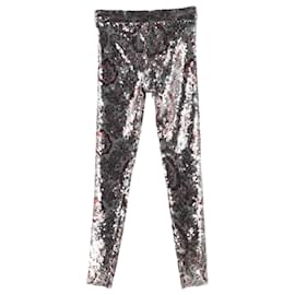 Isabel Marant-Isabel Marant Odizo Sequined Pants in Silver Polyester-Silvery