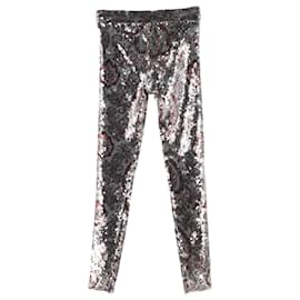 Isabel Marant-Pantalón Isabel Marant Odizo de lentejuelas en poliéster plateado-Plata