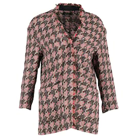 Isabel Marant-Chaqueta de tweed de pata de gallo de Isabel Marant en lana roja-Roja