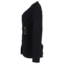 Stella Mc Cartney-Blazer con detalle de tirantes Stella McCartney en viscosa negra-Negro