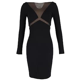 Emilio Pucci-Emilio Pucci Mesh Cut-Out-Kleid aus schwarzer Baumwolle-Schwarz