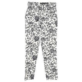 Vaqueros cortos con estampado floral Lorrick de Isabel Marant en algodón blanco Blanco