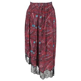Zadig & Voltaire Jupe Joslin Psyché En Viscose Rouge Autre