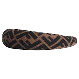 Fendi-Brown Zucca headband-Brown