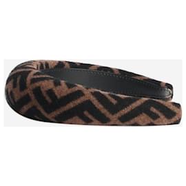 Fendi-Brown Zucca headband-Brown