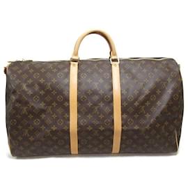 Louis Vuitton-Louis Vuitton Keepall Bandouliere 60 Canvas Travel Bag M41412 in good condition-Other