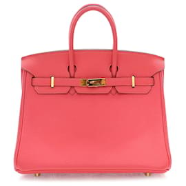 Hermès-Hermès Birkin Retourne Togo rosa 25-Rosa