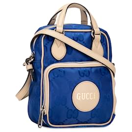 Gucci-Borsa Gucci Off The Grid in nylon GG blu-Blu