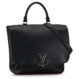 Louis Vuitton-Louis Vuitton Preto Taurillon Volta-Preto