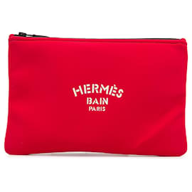 Hermès-Estojo Hermès Neobain Vermelho MM-Vermelho