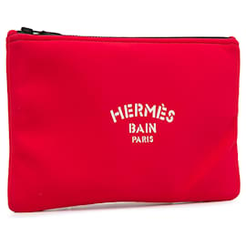 Hermès-Estojo Hermès Neobain Vermelho MM-Vermelho