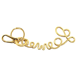 Loewe-LOEWE Gold Loewe Key Chain-Golden