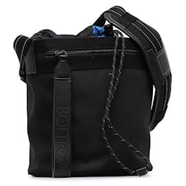 Bottega Veneta-Bottega Veneta Nylon Bucket Crossbody Bag Canvas Crossbody Bag in Good condition-Other