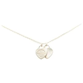 Tiffany & Co-Tiffany & Co. – Return to Tiffany – gefütterte Halskette mit Herzanhänger aus Metall in gutem Zustand-Andere