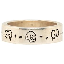 Gucci-Gucci Silber GG Ghost Ring Metallring in gutem Zustand-Andere