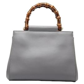 Gucci-Gucci Leather Nymphaea Handbag Leather Handbag 453767 in good condition-Other