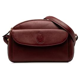 Cartier-Cartier Must De Cartier Leather Crossbody Bag Leather Crossbody Bag in Good condition-Other