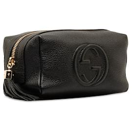 Gucci-Gucci Soho Leather Pouch Leather Vanity Bag 308636 in good condition-Other