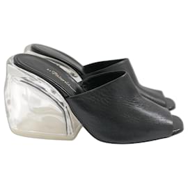 3.1 Phillip Lim-Phillip Lim Plexi Heel Mules-Black