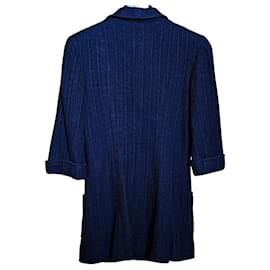 Chanel-Jaqueta curta da Chanel-Azul marinho