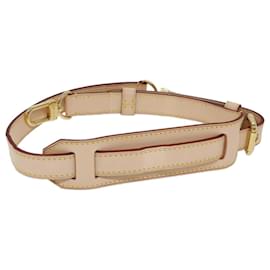 Louis Vuitton-LOUIS VUITTON Bandoulière Ajustable Cuir 22.4""-26.4"" Beige Authentification 72520-Beige