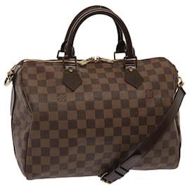 Louis Vuitton-LOUIS VUITTON Damier Ebene Speedy Bandouliere 30 Hand Bag N41367 LV Auth 72377-Other